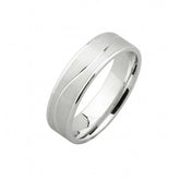 18ct White Gold Wedding Band